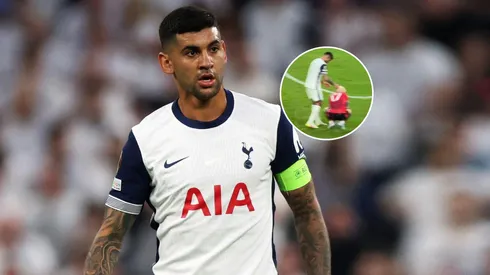 El gesto de Cuti Romero con Garnacho en la final de la Europa League