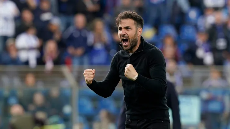 Cesc Fábregas, entrenador español de Como de Italia. (Getty)