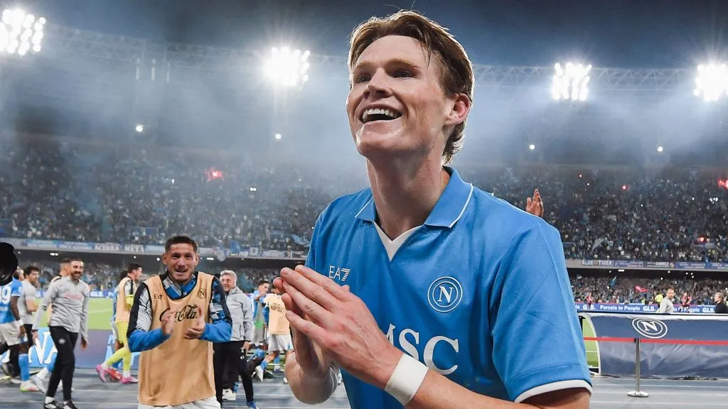 McTominay le dio un nuevo título al Napoli, pero el puesto 18 parece demasiado premio. (Getty)