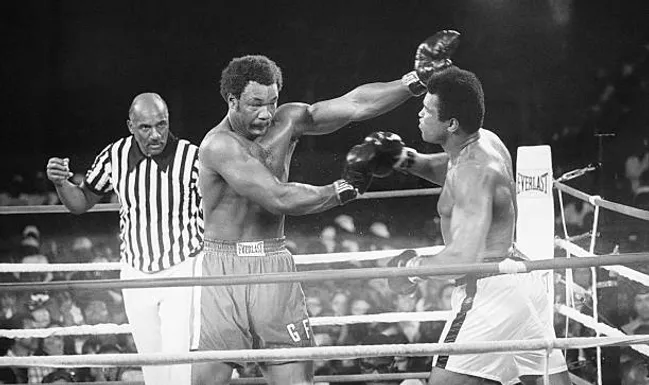 Foreman vs. Ali en el Rumble in the Jungle, uno de los combates más recordados de la historia del boxeo.