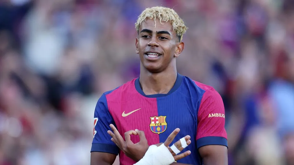 Lamine Yamal, máxima estrella de Barcelona y España. (Getty Images)