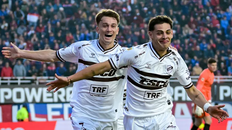 Franco Zapiola, autor del único gol de Platense en la semifinal ante San Lorenzo. (Getty)