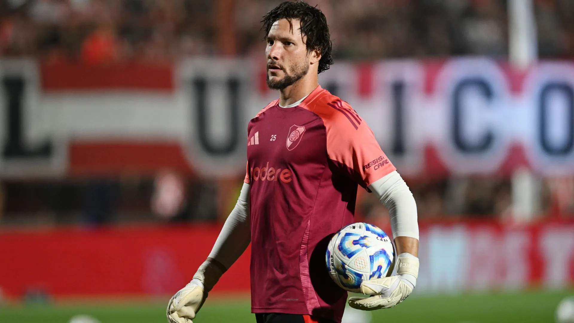 Jeremías Ledesma, arquero de River. (Getty Images)