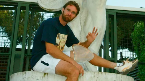 Félix Mantilla con su trofeo tras ganar el Masters 1000 de Roma en 2003