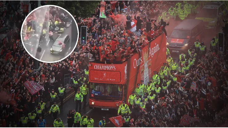 Así fue el atropello masivo que dejó tres heridos durante los festejos del Liverpool por la Premier League