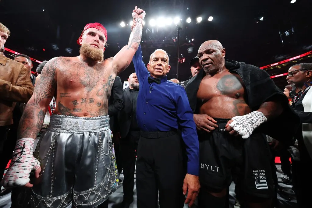 La victoria de Jake Paul ante Mike Tyson. (Foto: Getty)