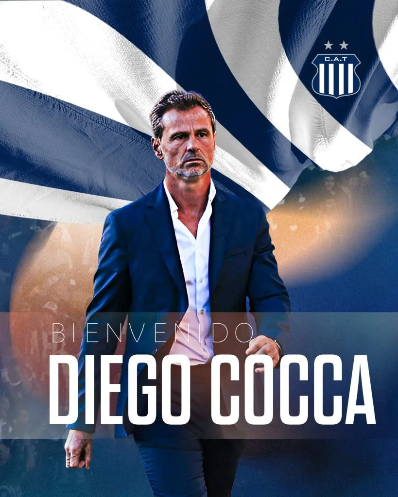 La bienvenida de Talleres a Diego Cocca. (Foto: Prensa Talleres).