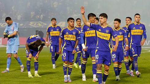 Los jugadores de Boca en La Bombonera.