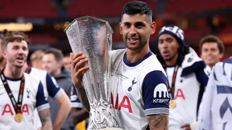 Cristian Romero, jugador del Tottenham que interesa en Atlético de Madrid. (Getty)