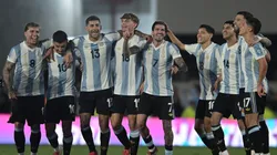 Los jugadores de la Selección Argentina.