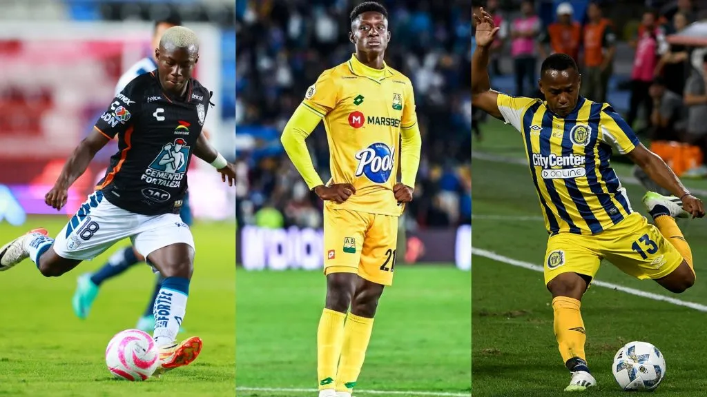 Marino Hinestroza, Jhon Córdoba y Jaminton Campaz, los tres extremos colombianos que Boca tiene en carpeta.