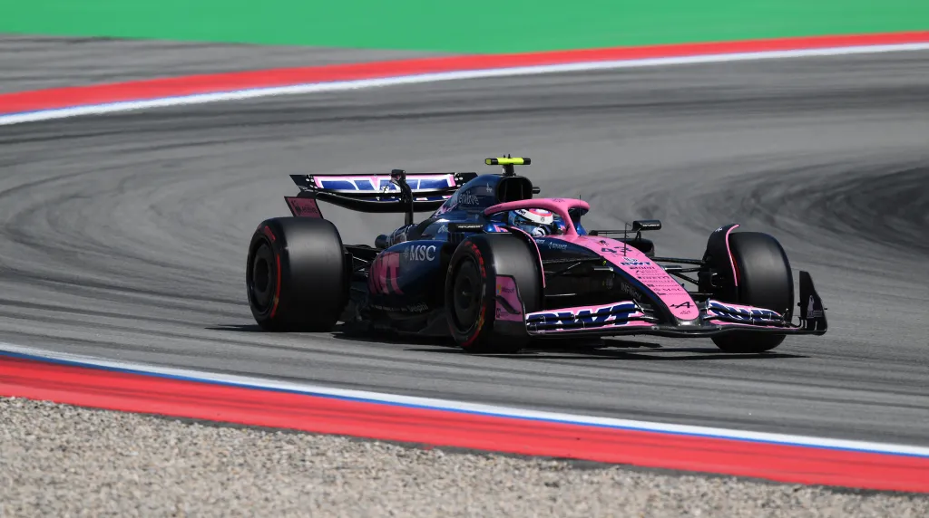 Franco Colapinto al mando del A255 de Alpine. (Getty Images)