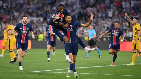 Achraf Hakimi, autor del primer gol de la final de la UEFA Champions League, que no lo gritó por haber jugado en Inter. (Getty)