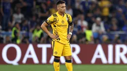 Lautaro Martínez en la final de la Champions League.