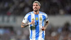 BUENOS AIRES, ARGENTINA - SEPTEMBER 05: Rodrigo De Paul of Argentina gestures during the FIFA World Cup 2026 Qualifier match between Argentina and Chile at Estadio Más Monumental Antonio Vespucio Liberti on September 05, 2024 in Buenos Aires, Argentina. (Photo by Marcelo Endelli/Getty Images)