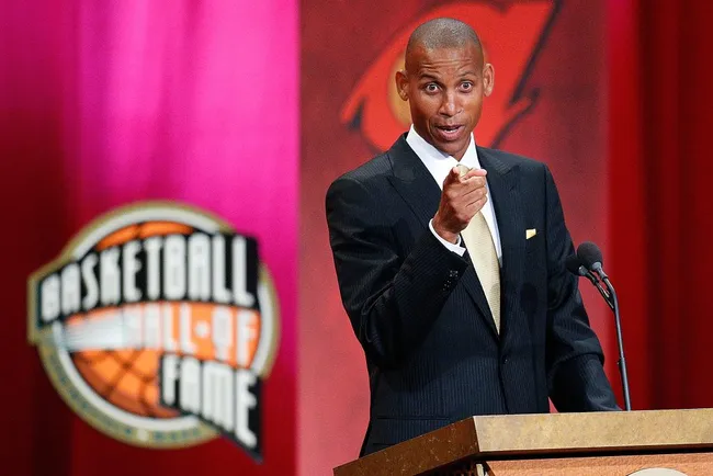 Reggie Miller en su ingreso al Salón de la Fama en 2012. (Foto: Getty)