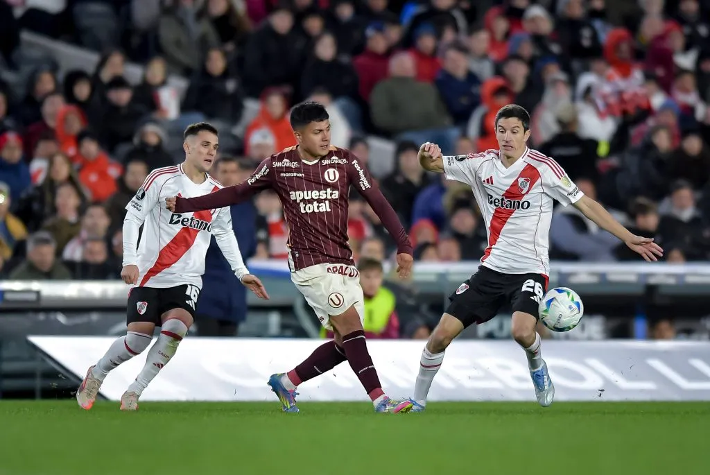 River y Universitario ya se enfrentaron en la fase de grupos de la Libertadores 2025. (Foto: Getty).