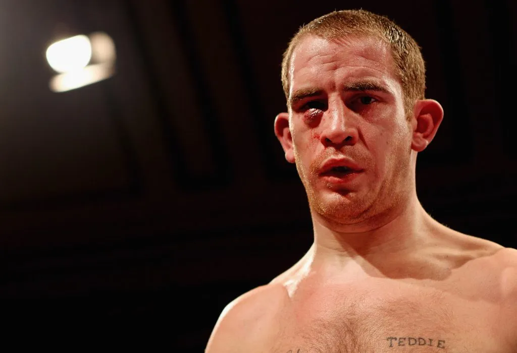 Johnny Greaves durante un combate de boxeo ante Bradley Skeete en Londres en 2011. (Getty Images)