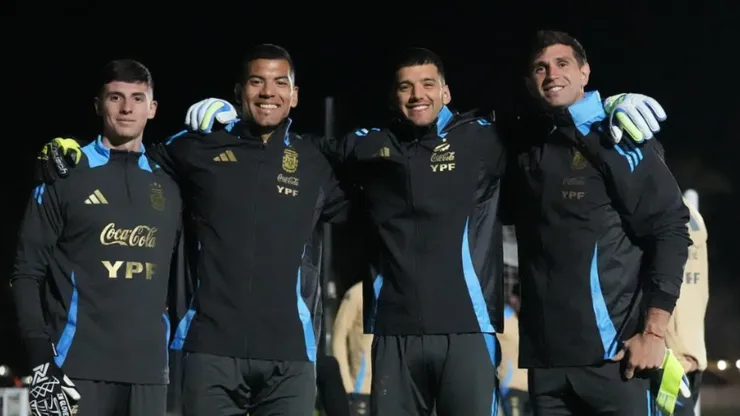 Los arqueros de la Selección Argentina en la doble fecha FIFA de junio ante Chile y Colombia. (Getty)