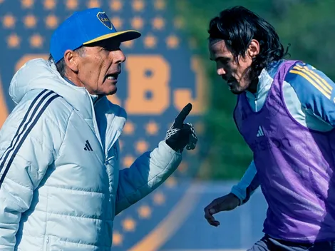 El pedido de Russo a Cavani para que levante su nivel en Boca