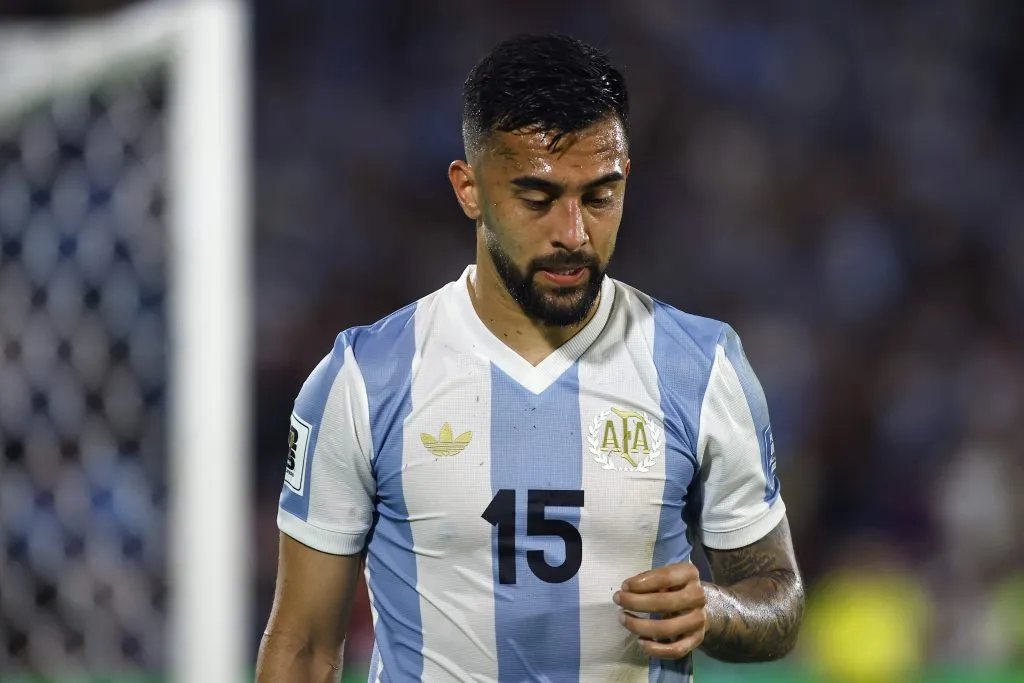 Nicolás González deberá cumplir ante Chile su segunda fecha de sanción.