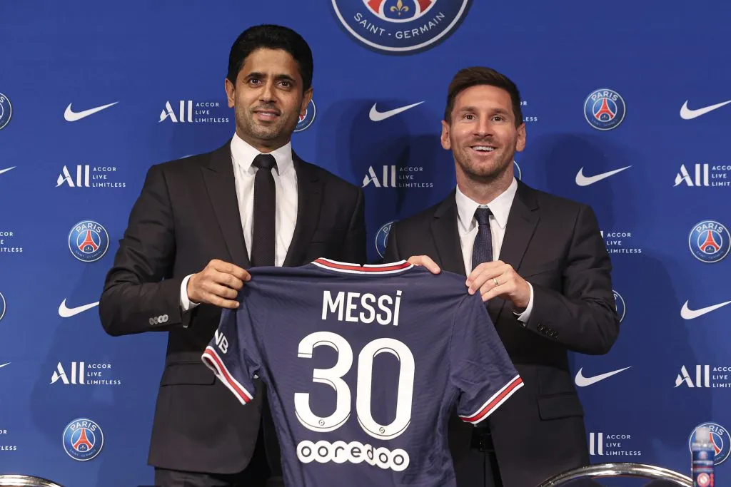 El presidente del PSG recordó a Messi tras conquistar la Champions League.