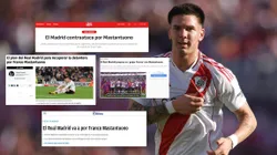 Medios de España y de Francia le dedican sus portadas a las negociaciones del Real Madrid y PSG por Franco Mastantuono.