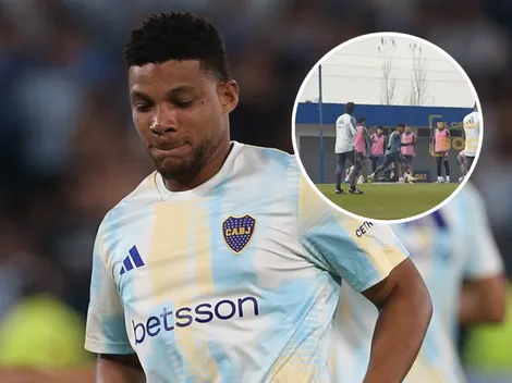 A los ojos de Russo, Frank Fabra marcó un golazo en el entrenamiento de Boca