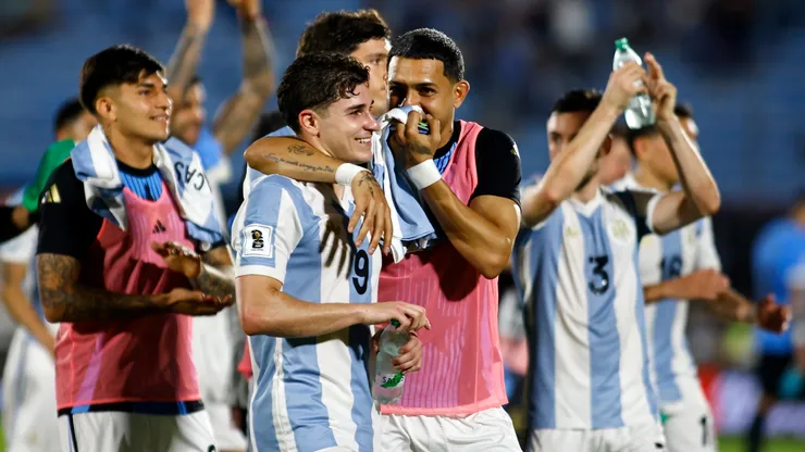 La Selección Argentina, a puro festejo.