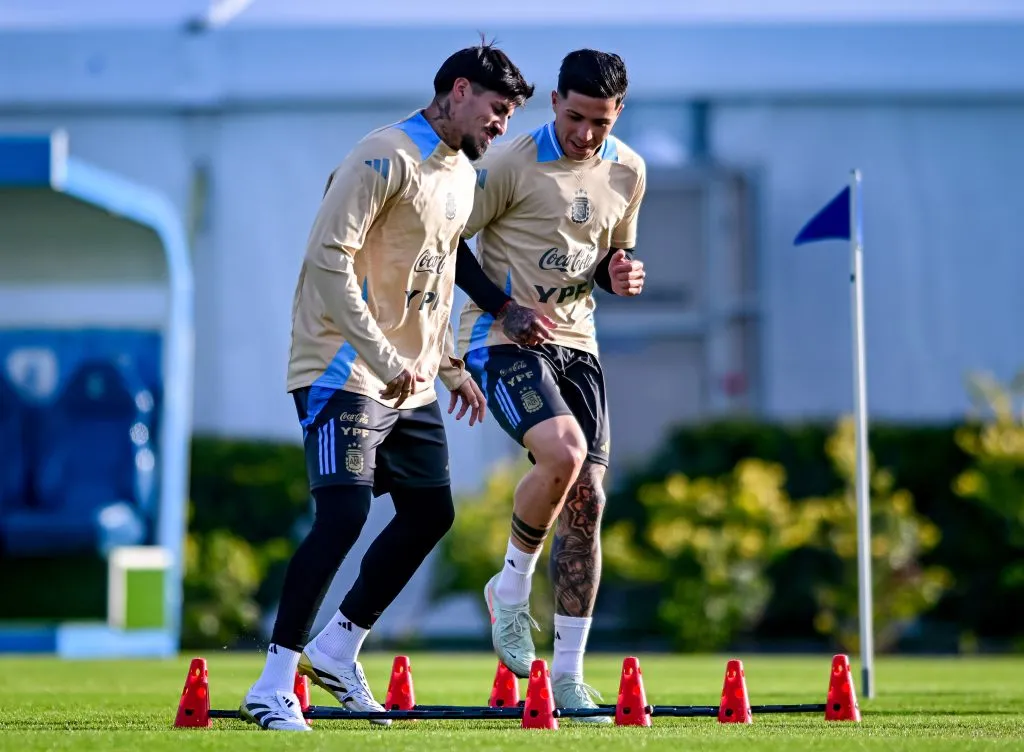Kevin Lomónaco y Enzo Fernández. (Foto: Getty).
