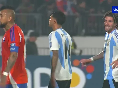 El fuerte cruce entre De Paul y Vidal en Chile vs. Argentina