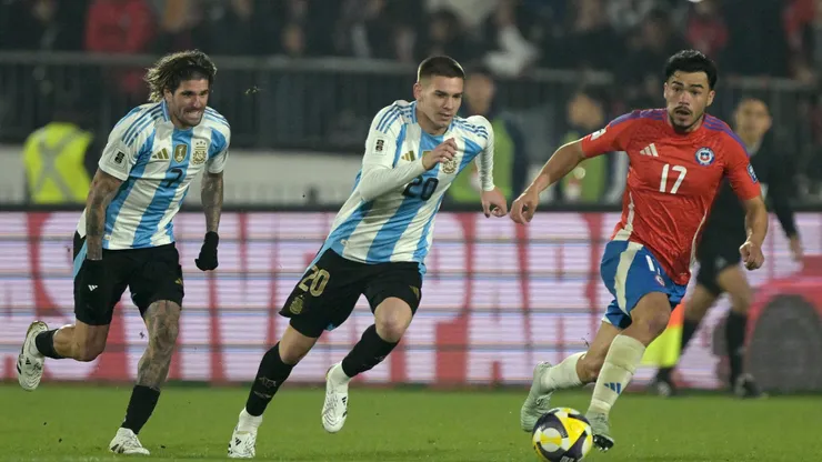 Franco Mastantuono debutó en la Selección Argentina ante Chile. (ESPN)