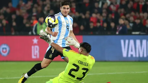 Julián Álvarez marcó un golazo ante Chile.