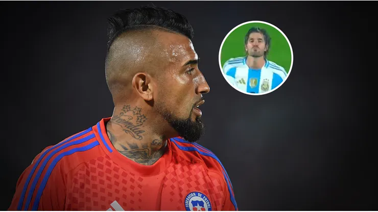 Rodrigo De Paul y su gesto a Vidal tras el tanto de Argentina