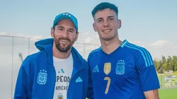 Tras su debut con la Selección Argentina, Franco Mastantuono describió a Lionel Messi en tres palabras