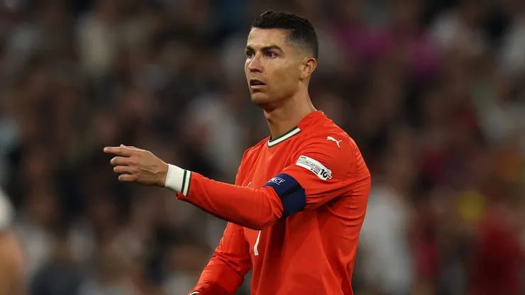 Cristiano Ronaldo en la Selección de Portugal ante Alemania por la Nations League. (Getty Images)