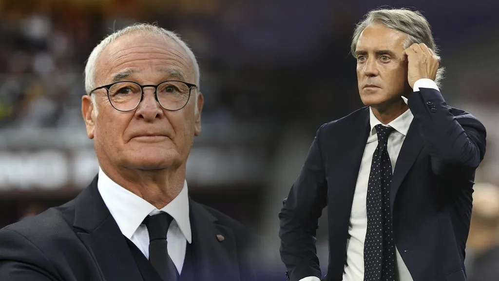 Claudio Ranieri y Roberto Mancini, los candidatos a suceder a Luciano Spalletti. (Getty Images)