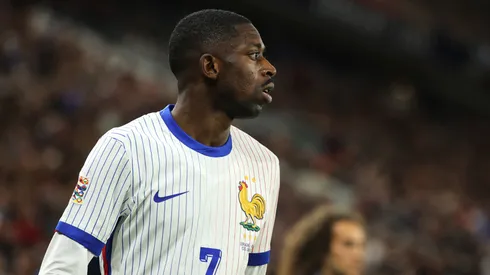 Ousmane Dembelé con la Selección de Francia.