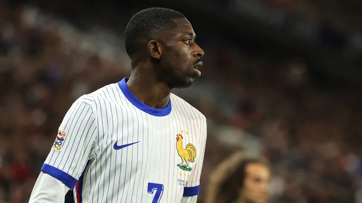 Ousmane Dembelé con la Selección de Francia.