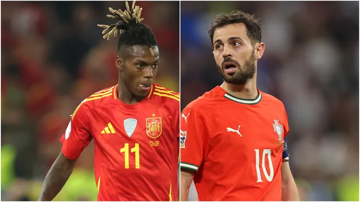 Nico Williams y Bernardo Silva