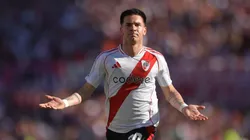 Franco Mastantuono, futbolista de 17 años surgido de las divisiones inferiores de River. (Getty Images)