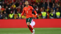 Cristiano Ronaldo en el duelo entre Portugal y España por la final de la Nations League. (Getty Images)