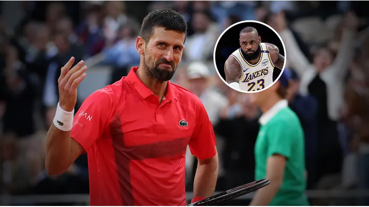 Djokovic y LeBron James