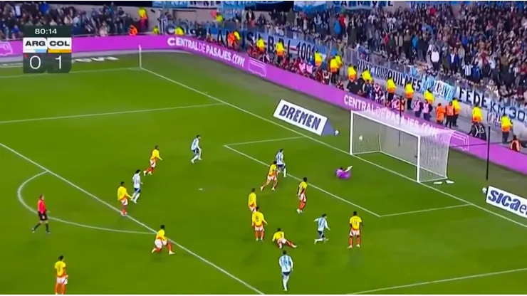 El gol de Almada con la Selección Argentina para el empate contra Colombia por Eliminatorias