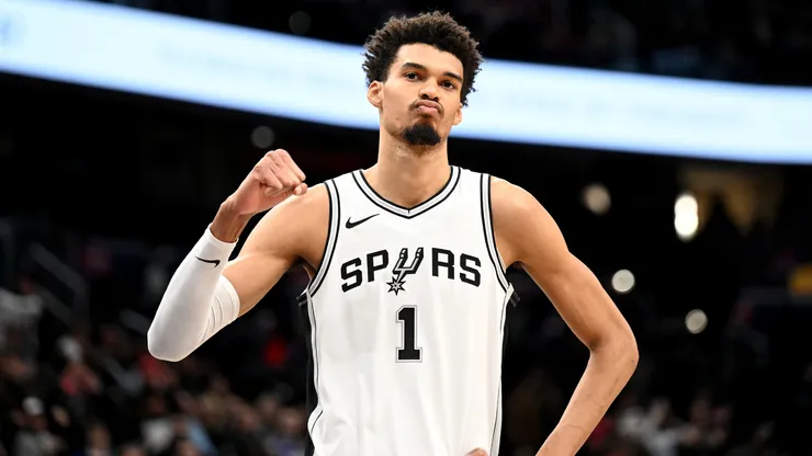 Victor Wembanyama, basquetbolista francés de San Antonio Spurs en la NBA. (Getty Images)