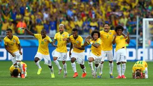 El equipo de la Selección de Brasil en el Mundial 2014. (Getty Images)
