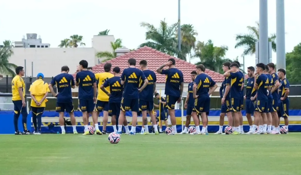 Boca, a la espera de su debut con Benfica en el Mundial de Clubes (@la12tuitera).