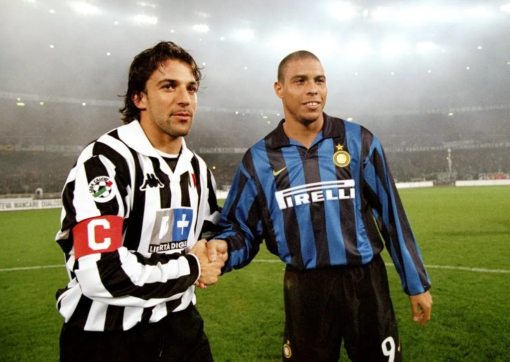 Alessandro Del Piero y Ronaldo en 1998. (Foto: Getty).