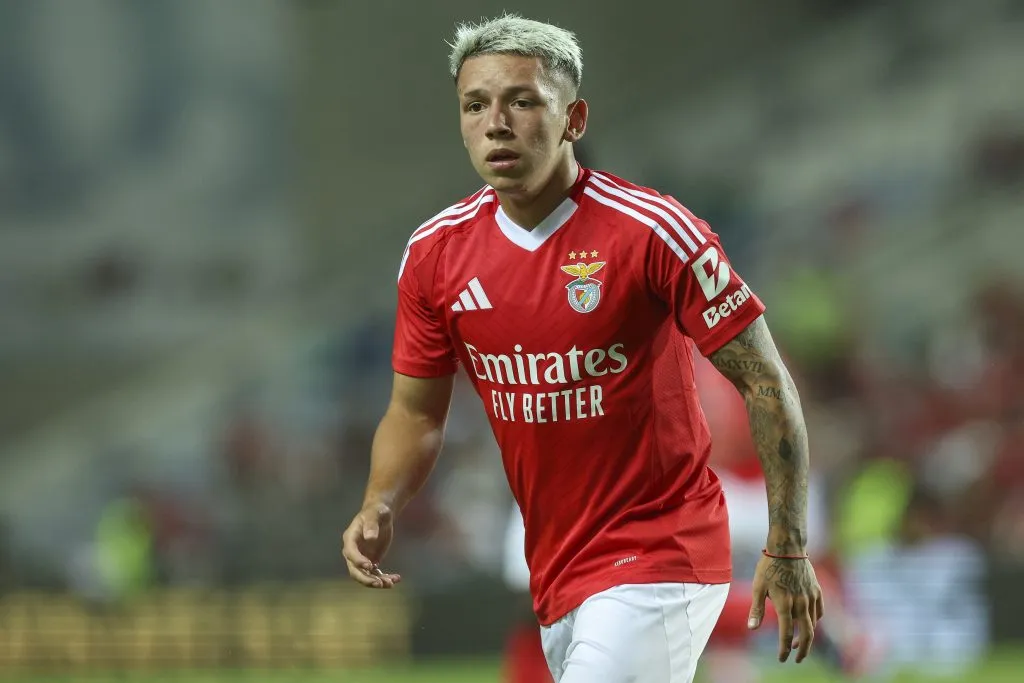 Prestianni, el otro jugador argentino que también aportó sus conocimientos para preparar el partido frente a Boca (Getty Images).