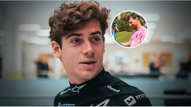 Franco Colapinto y un regalo para Messi.